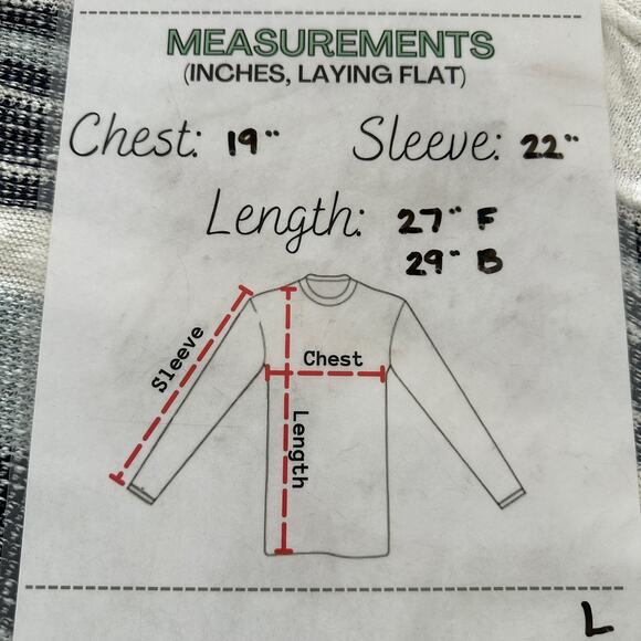 HEM & THREAD | Striped Cotton Knit Sweater NEW Womens Large Lightweight Pullover - Picture 9 of 12